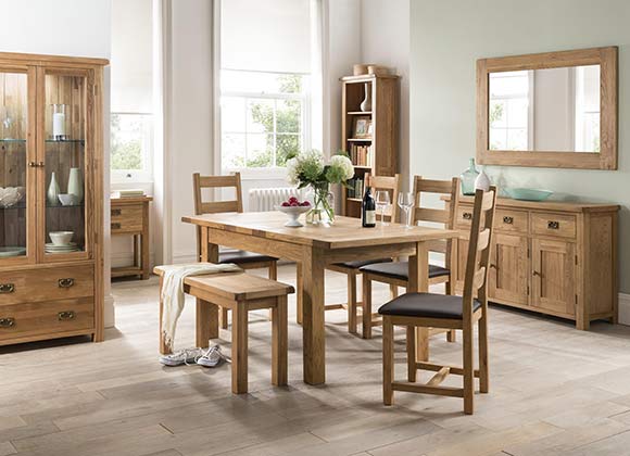 Cwmbran Pine and Oak Country Oak Dining